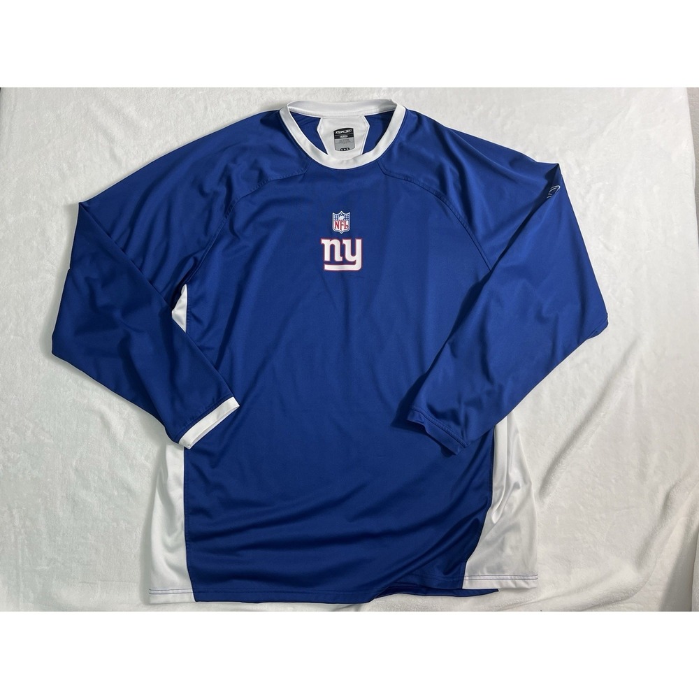 Reebok NFL New York Giants Officially Licensed Blue White Shirt Size XL
